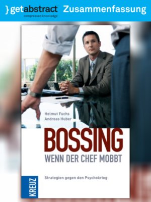 cover image of Bossing &#8211; wenn der Chef mobbt (Zusammenfassung)